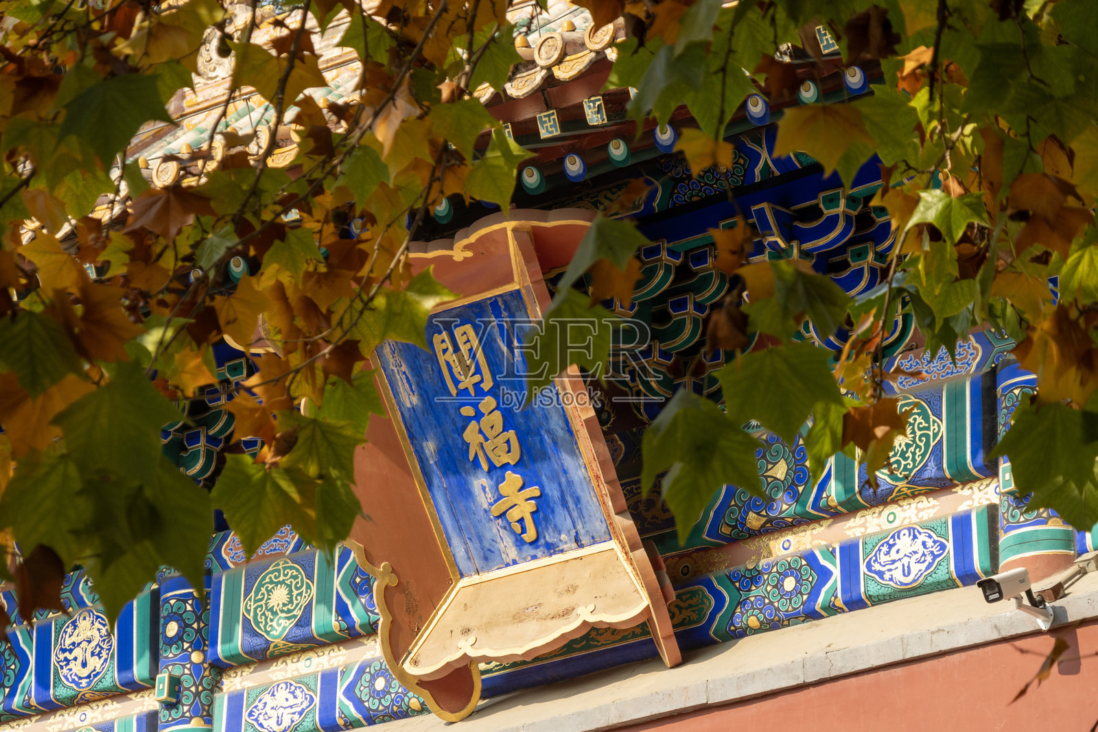 北海公园的禅福寺或讲福寺照片摄影图片