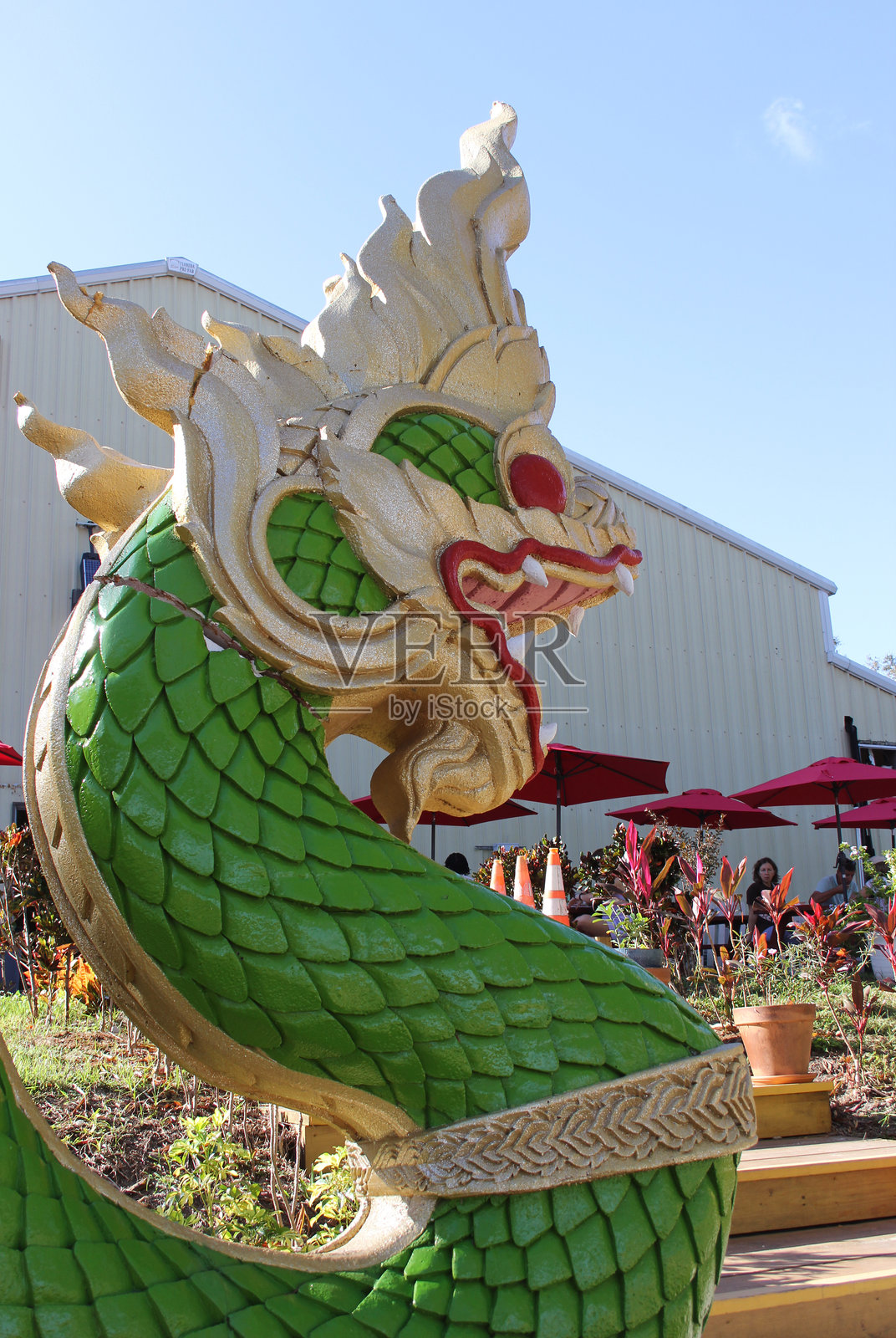 位于佛罗里达州坦帕的瓦特蒙空拉塔纳拉姆泰国佛教寺庙照片摄影图片