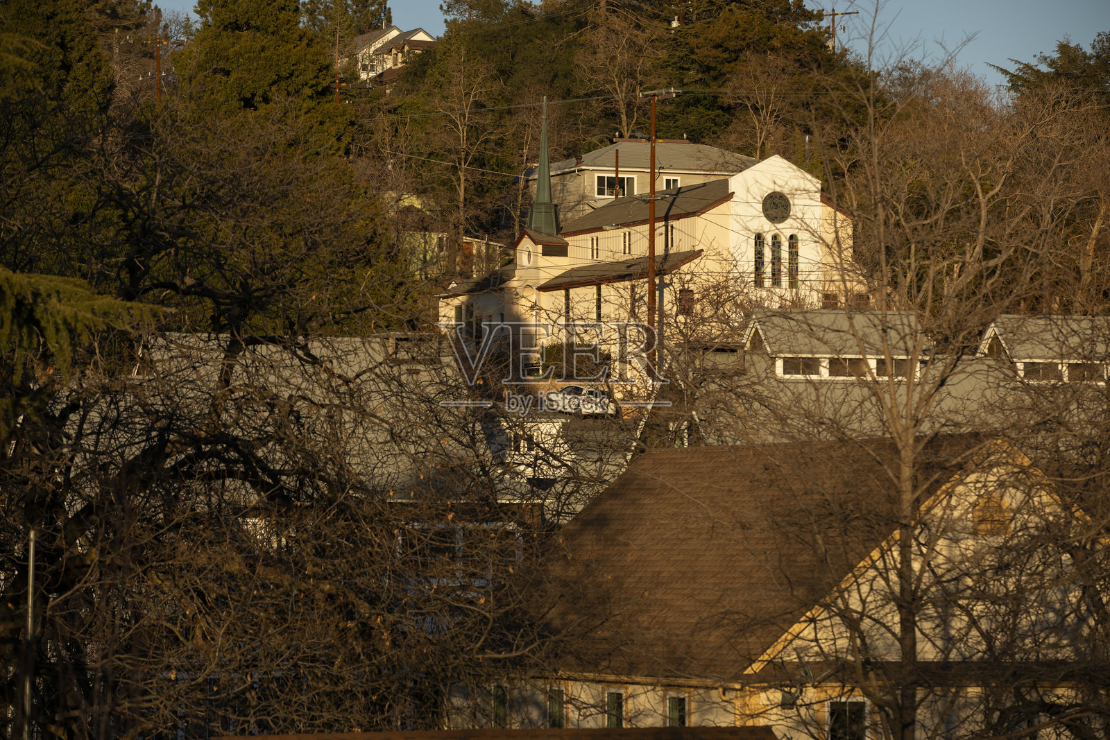 加州朱利安历史悠久的教堂照片摄影图片