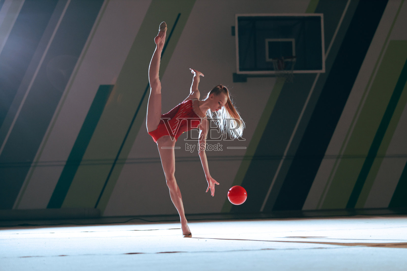 韵律体操。照片摄影图片