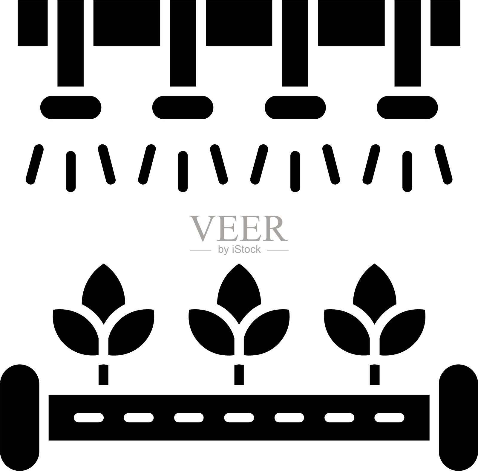 智能农场图标插画图片素材