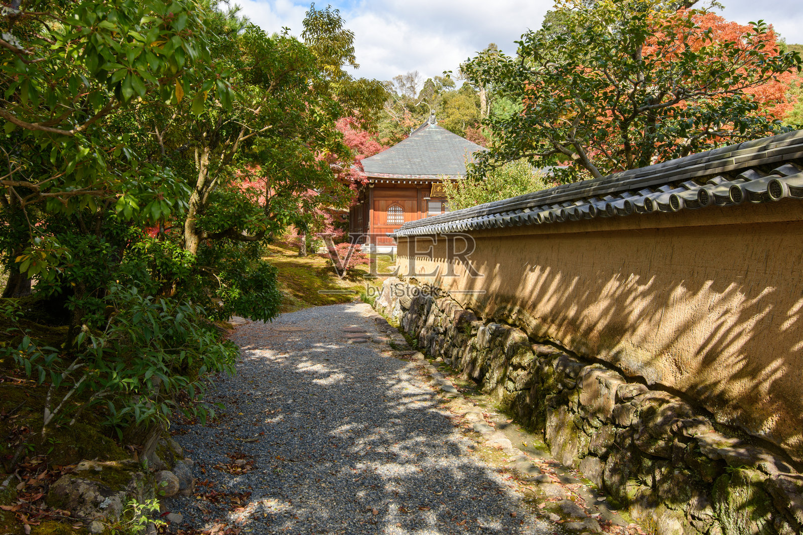 日本京都市二条城的德川幕府老住宅照片摄影图片