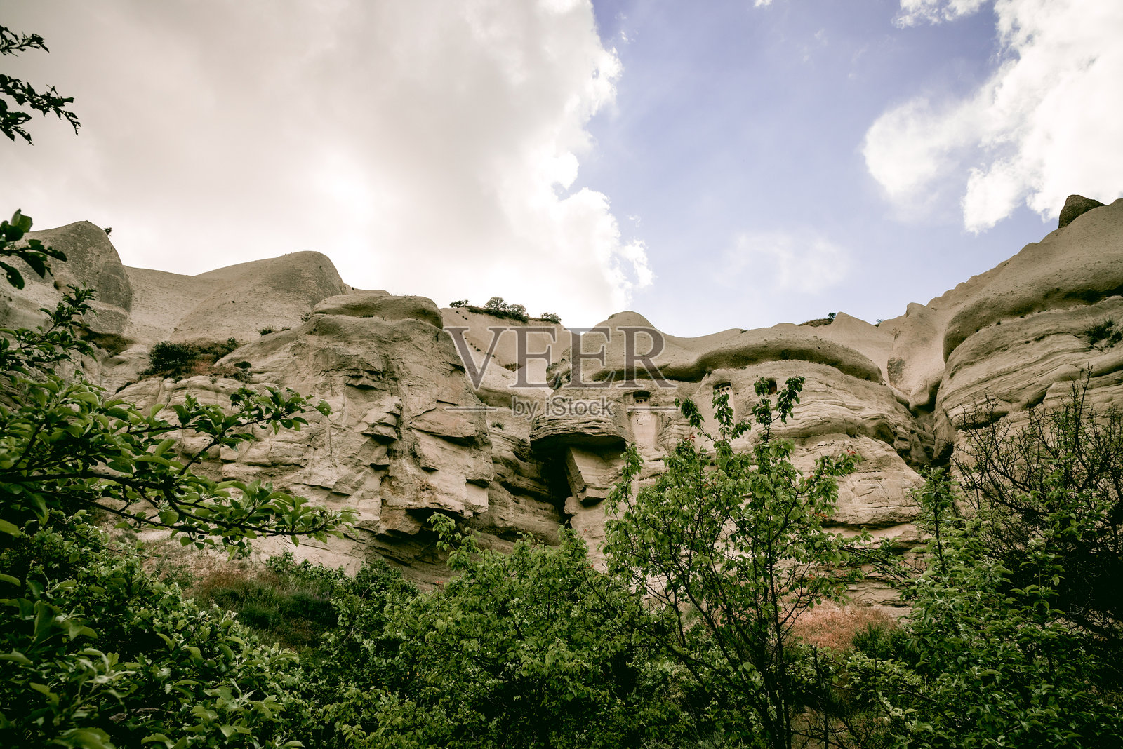 卡帕多奇亚土耳其的白色爱情谷，山脉风景照片摄影图片