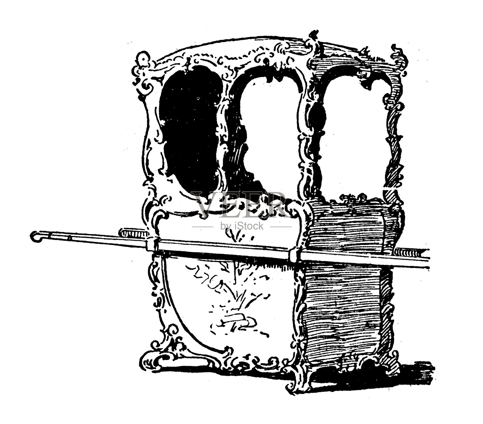 轿子插画图片素材