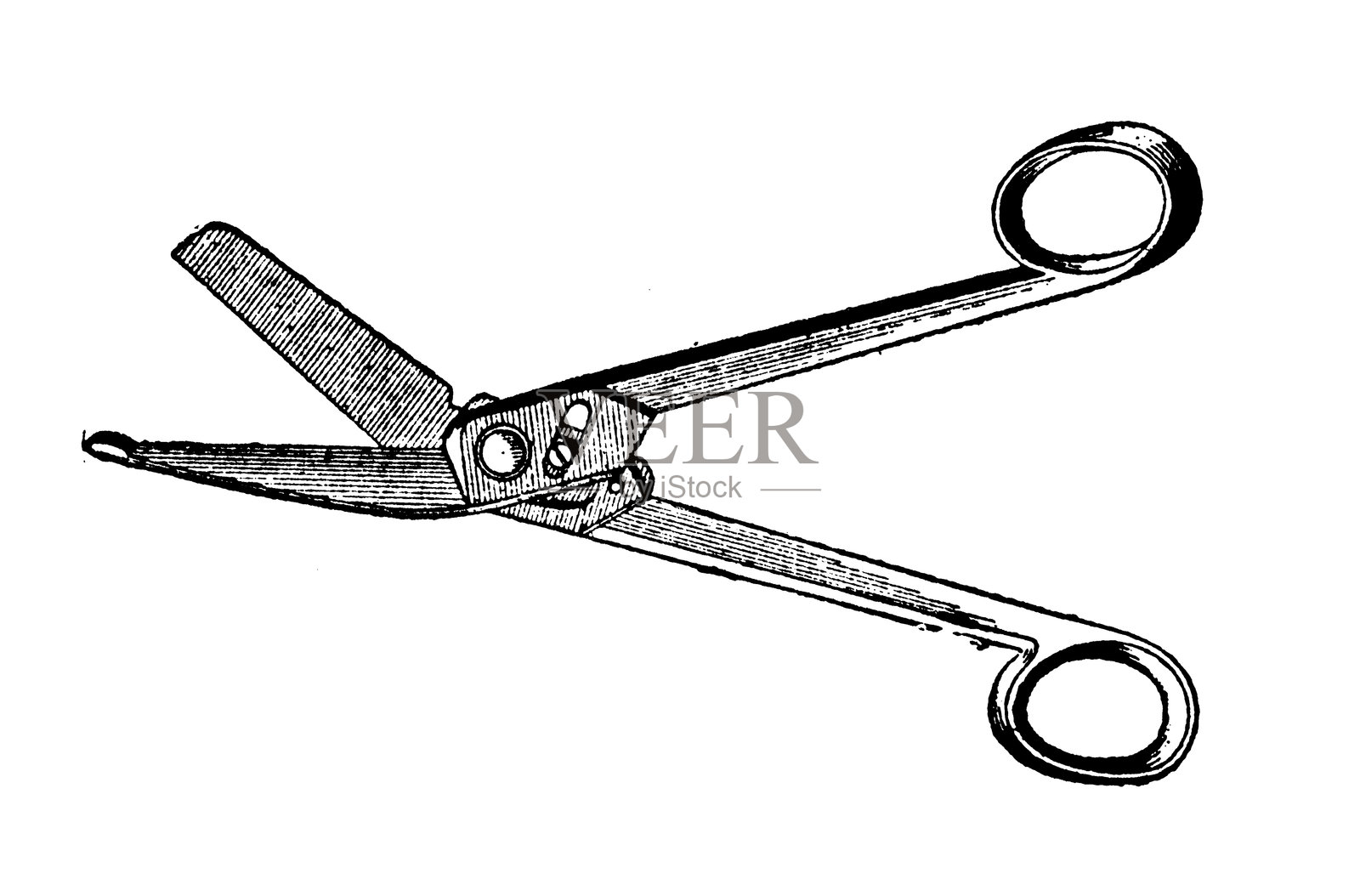 外科剪刀插画图片素材
