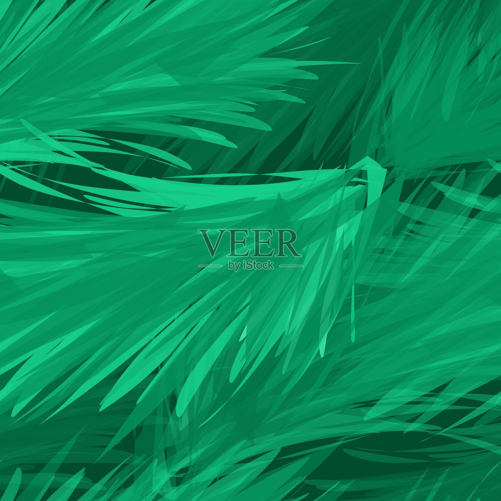 绿色叶子装饰元素设计插图插画图片素材