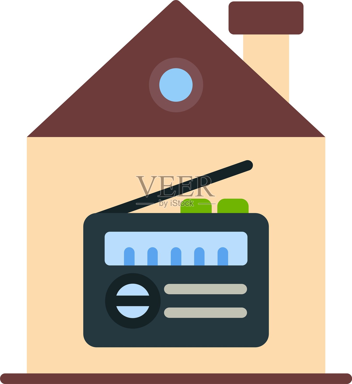 收音机图标插画图片素材