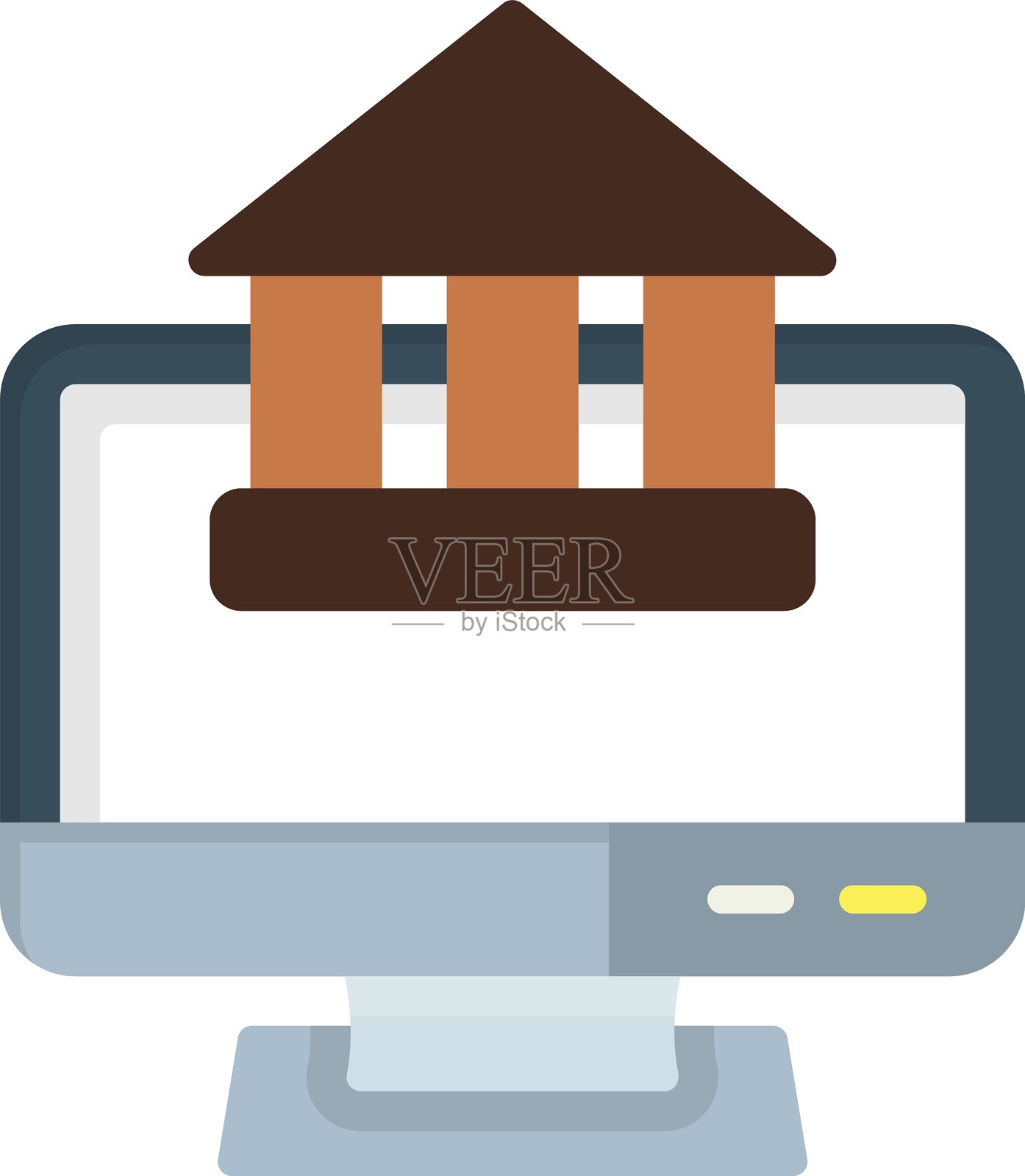 银行图标插画图片素材