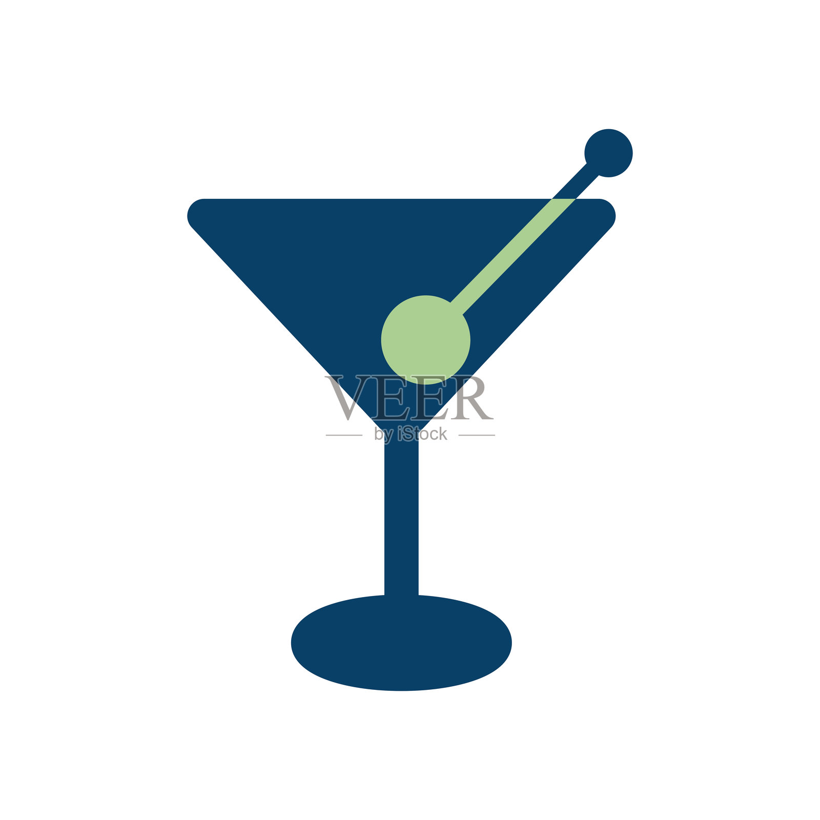 马提尼酒的图标插图插画图片素材