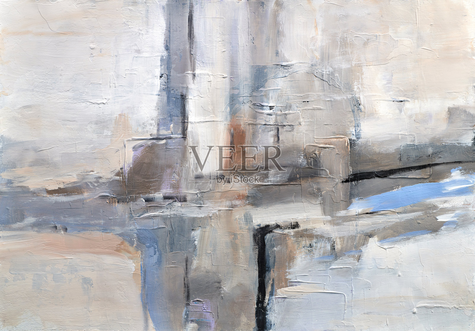 现代印象派技法。墙面海报打印模板。抽象绘画艺术。用干刷手绘的油漆背景纹理。油画风格。适用于网页或图形设计的艺术图案。插画图片素材