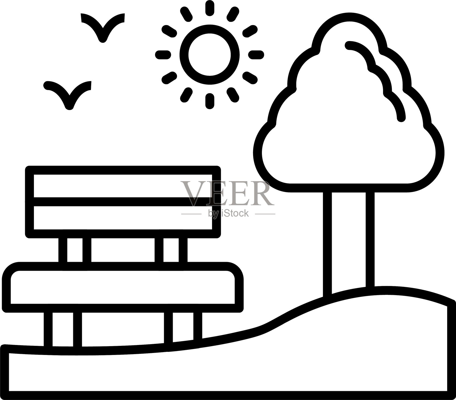 公园图标插画图片素材