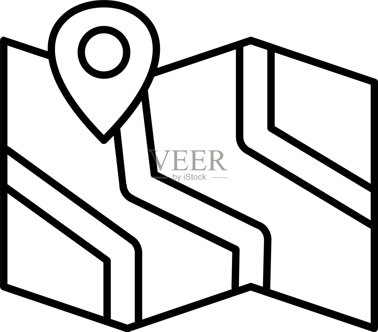 地图图标插画图片素材