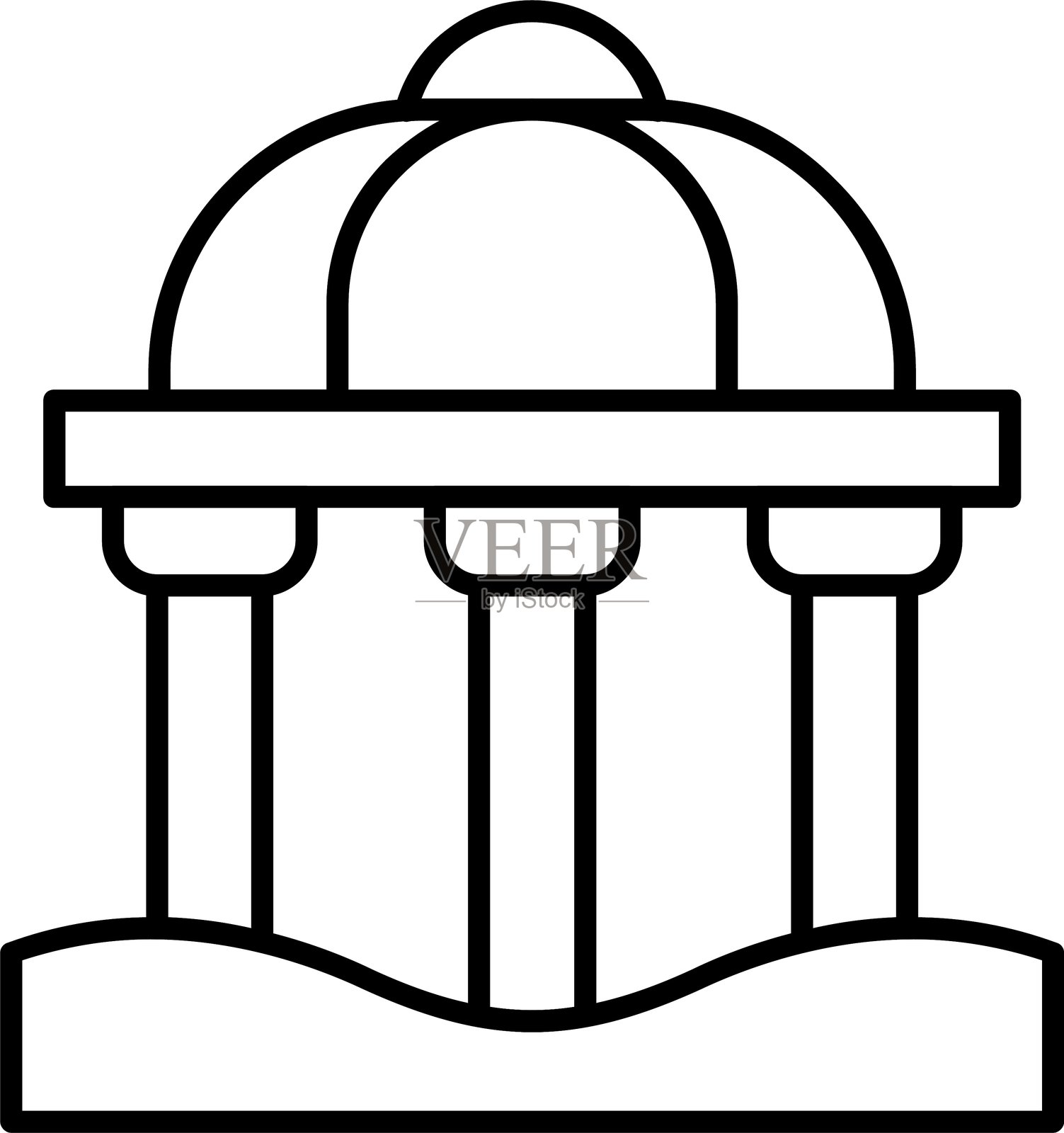 亭子图标插画图片素材