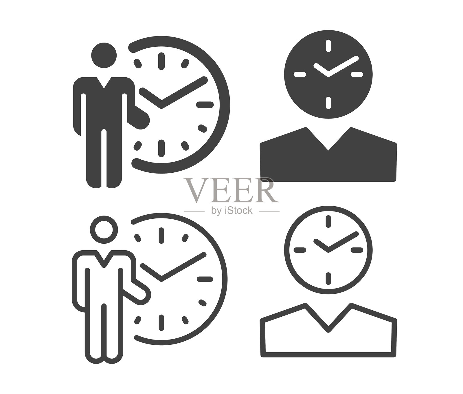 时间管理插图图标插画图片素材