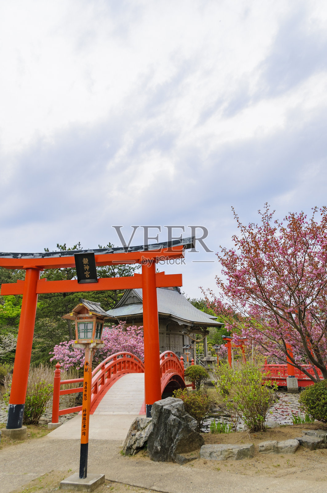 龙神宫，高山稻荷神社，青森县津轻，日本照片摄影图片