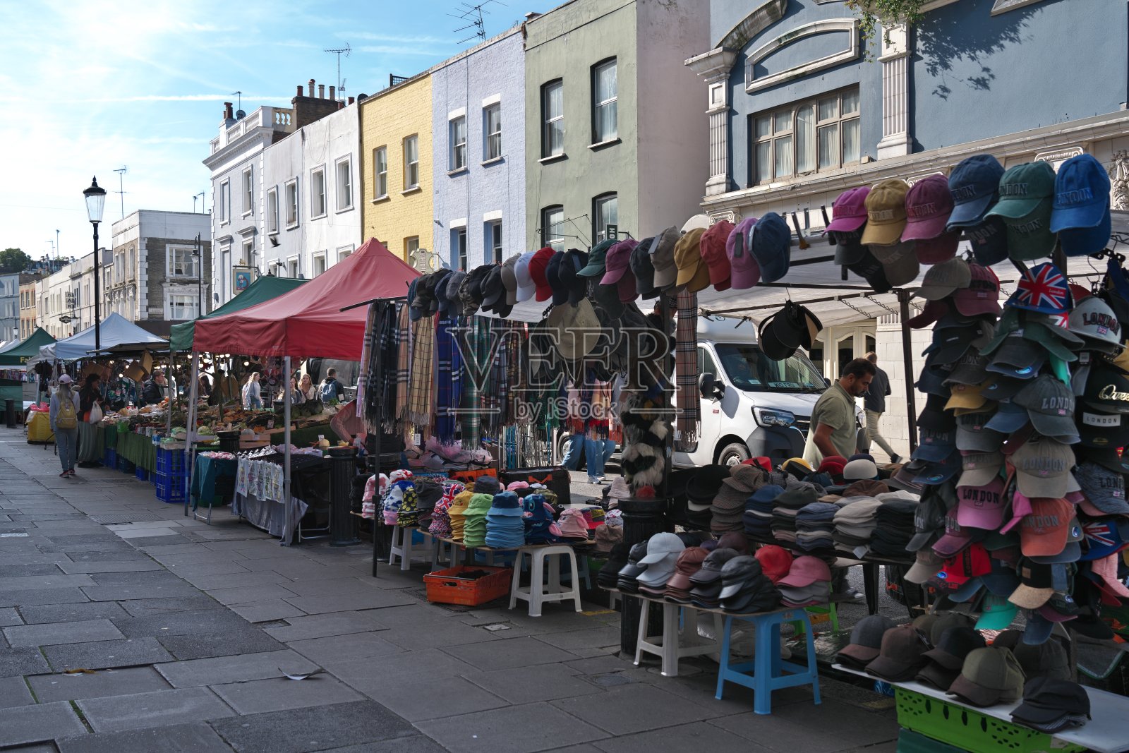 伦敦的波多贝罗路市场照片摄影图片