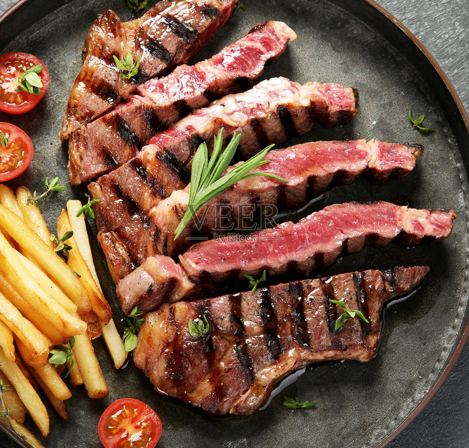 烤牛排照片摄影图片