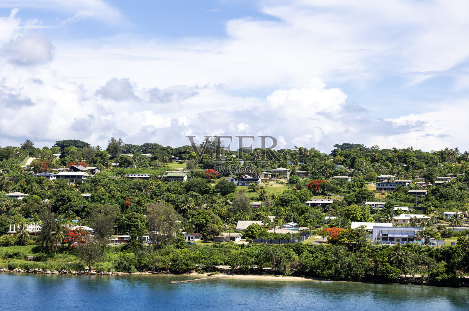 瓦努阿图的卢甘维尔，也称为圣托照片摄影图片
