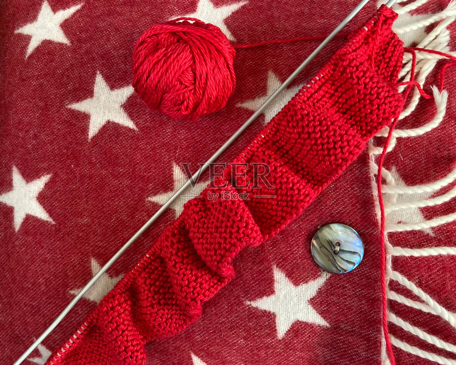 红色编织照片摄影图片