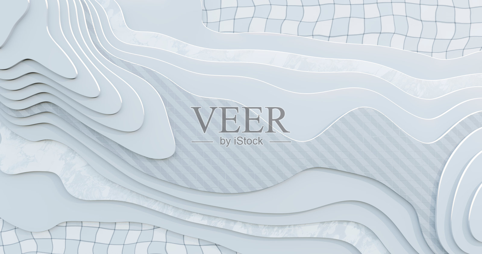 三维渲染的山脉和丘陵的拓扑地图。制图和拓扑插图照片摄影图片