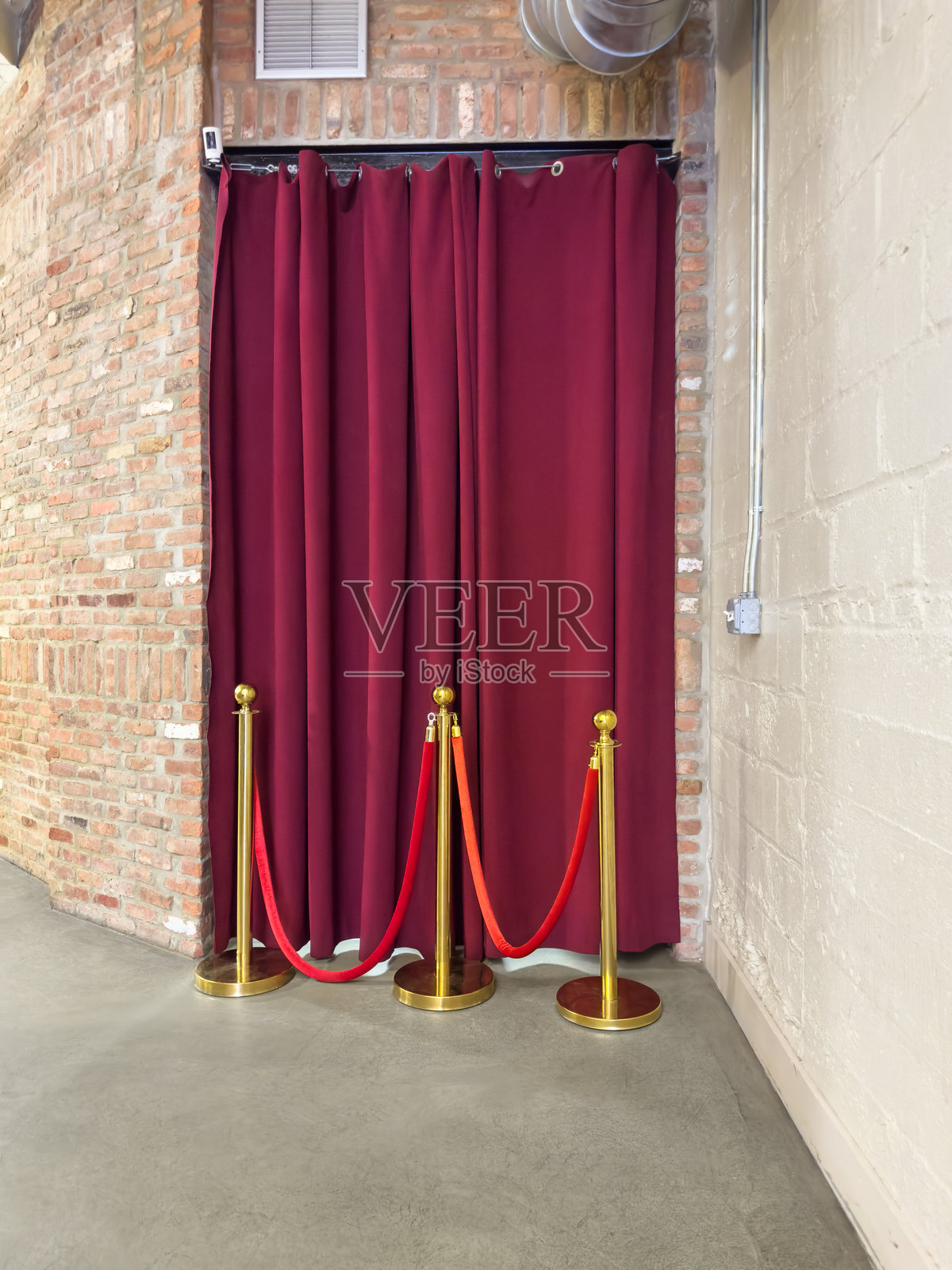 红色窗帘照片摄影图片