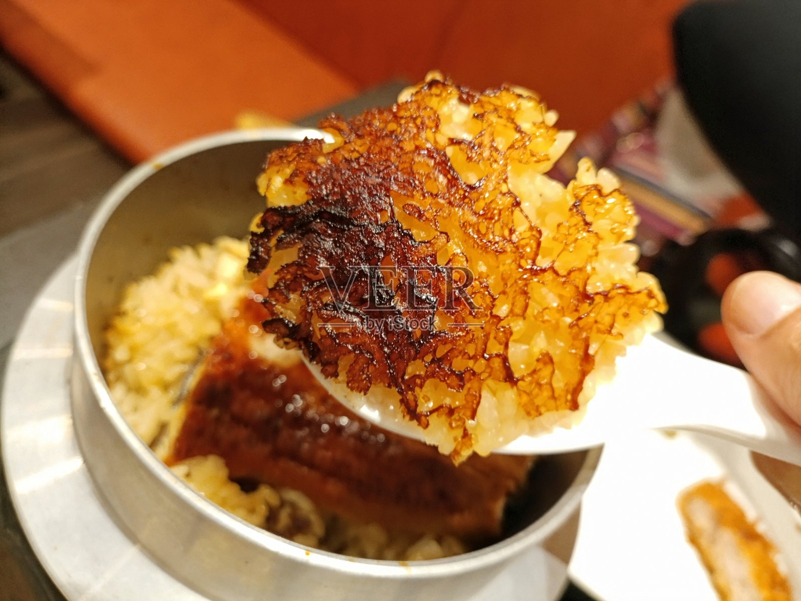 鳗鱼炒饭照片摄影图片