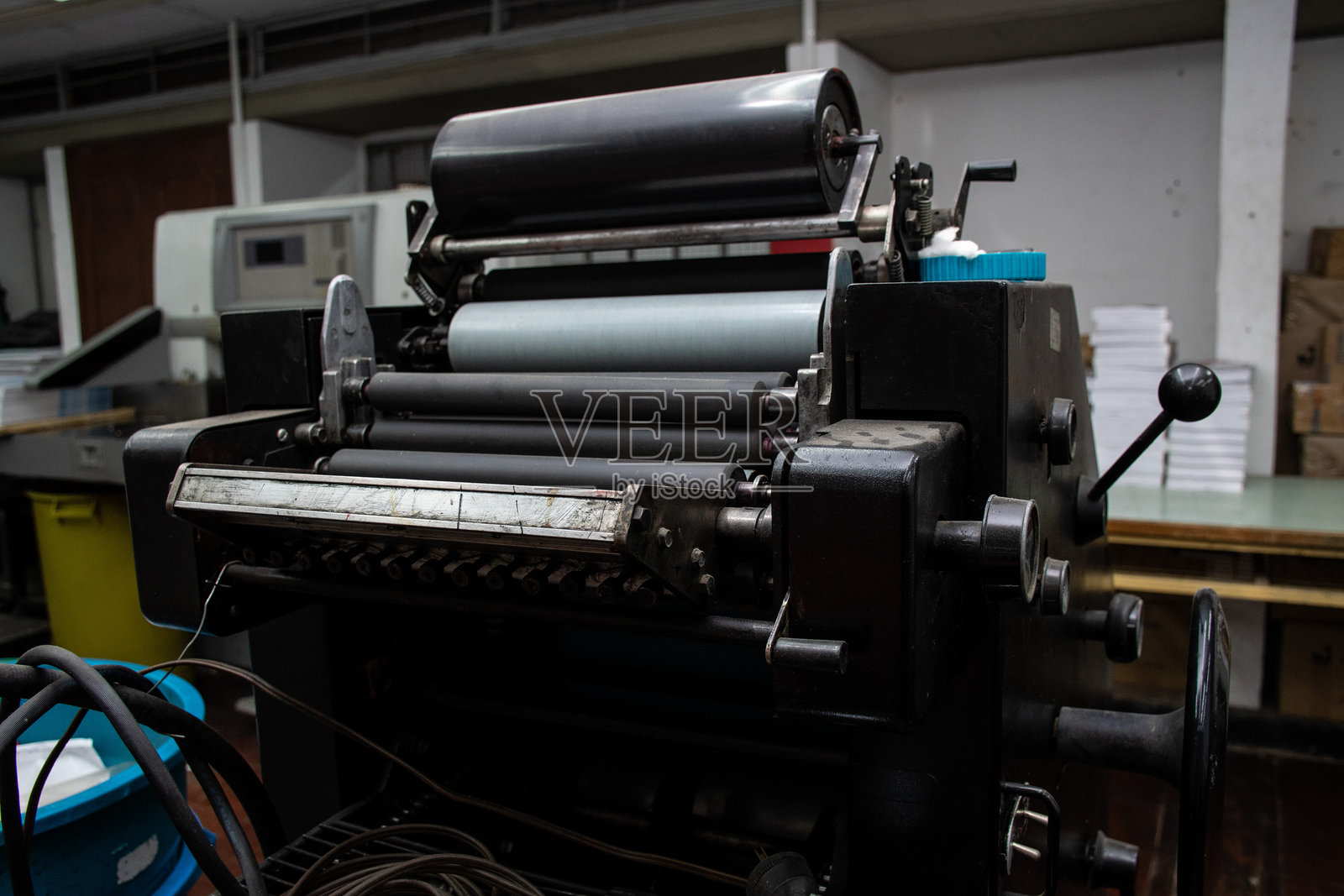 重型机械工业打印机照片摄影图片