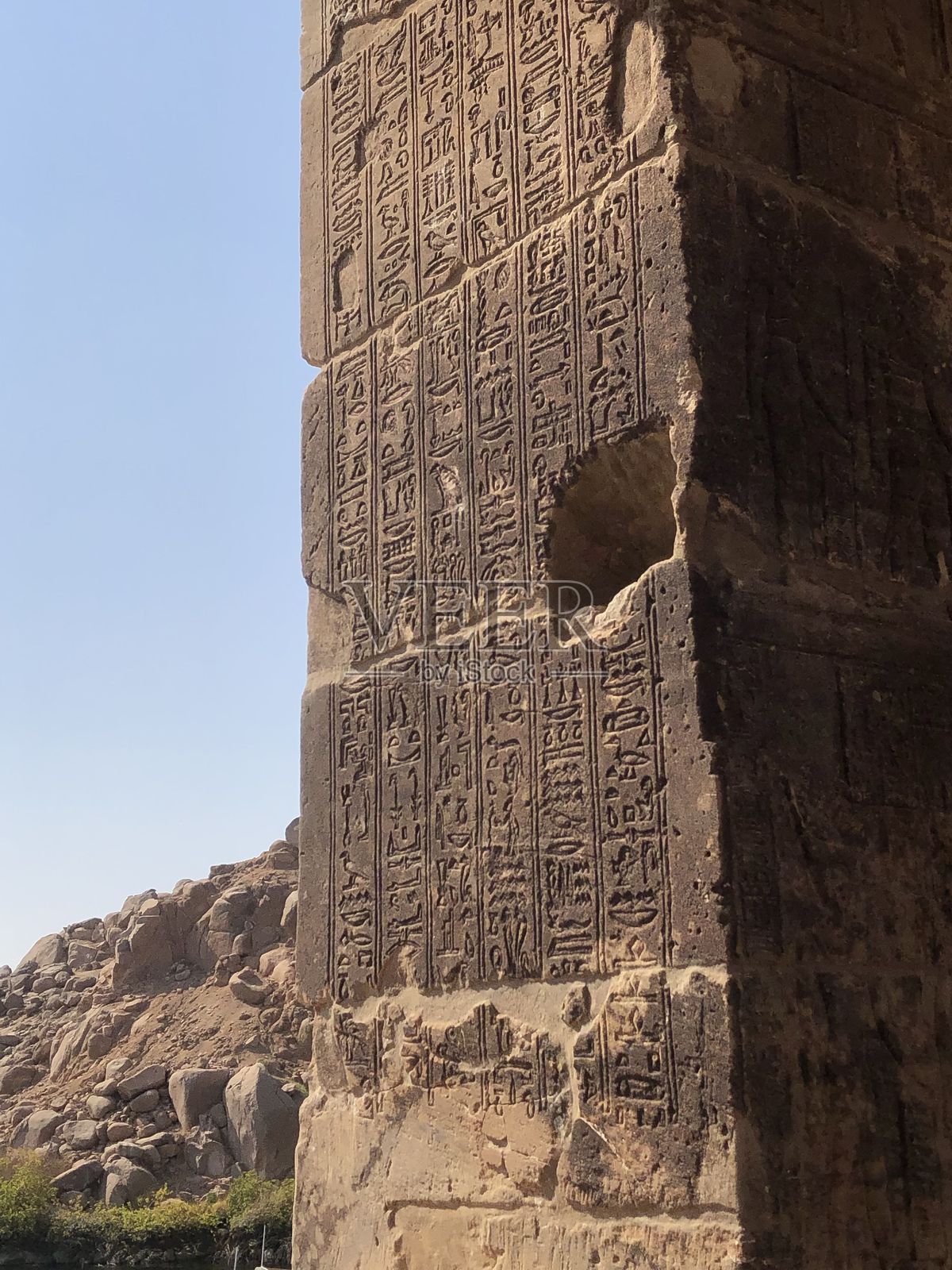 埃及阿斯旺市的菲莱神庙照片摄影图片