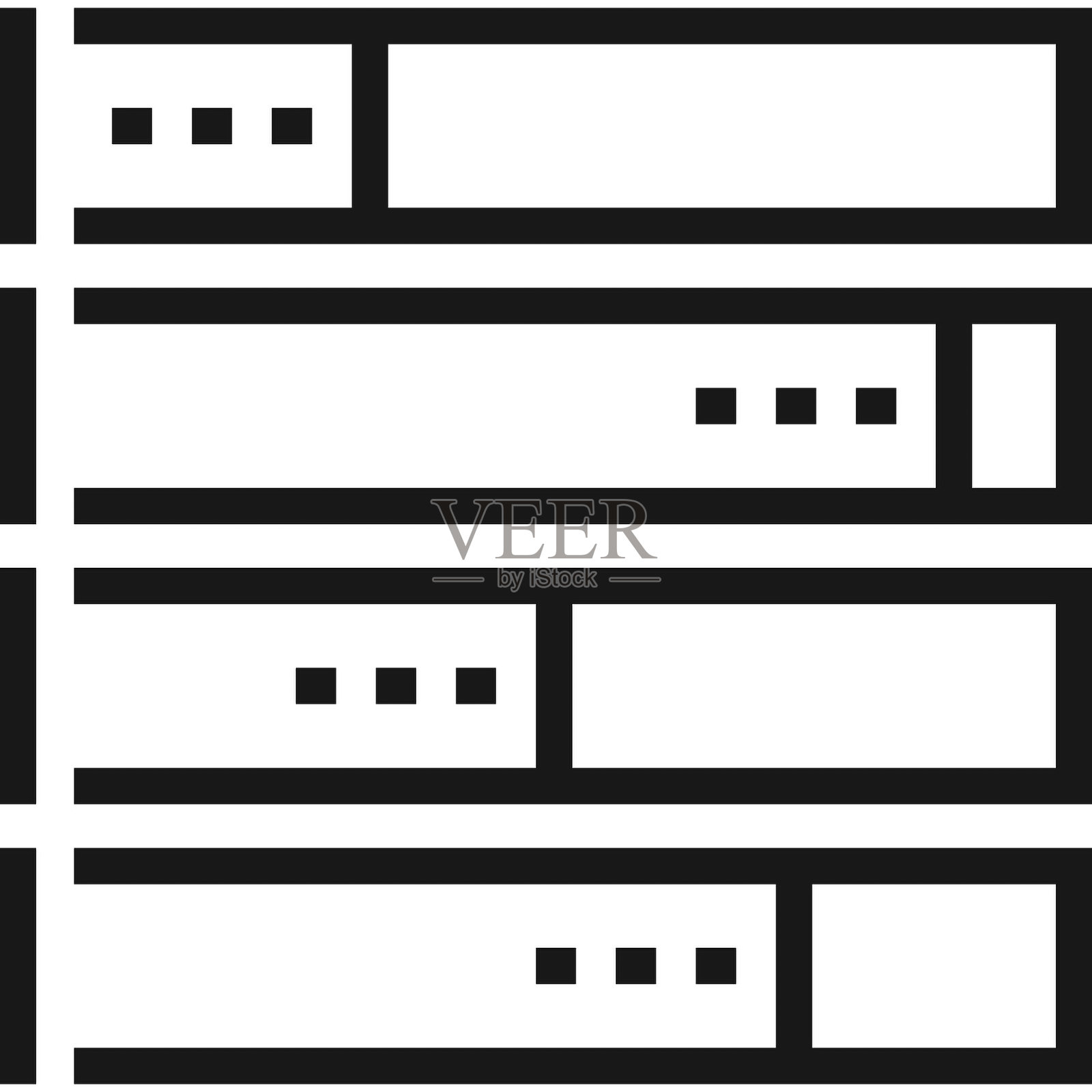 图表平面线条网页图标概念插画图片素材