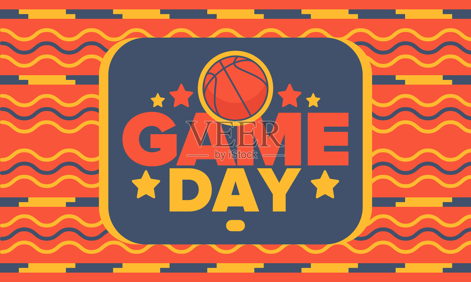 比赛日。三月的篮球和足球季后赛。美国的超级体育派对。赛季锦标赛的最后比赛。职业球队冠军。篮球用球。体育海报。矢量插图。插画图片素材