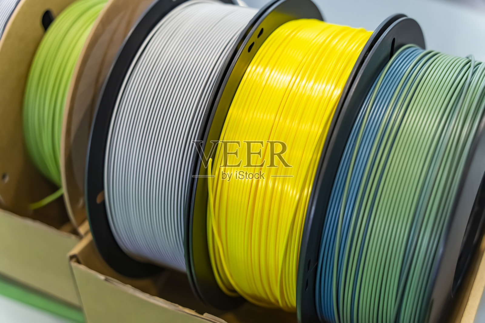 3D打印耗材，渐进式现代增材技术照片摄影图片