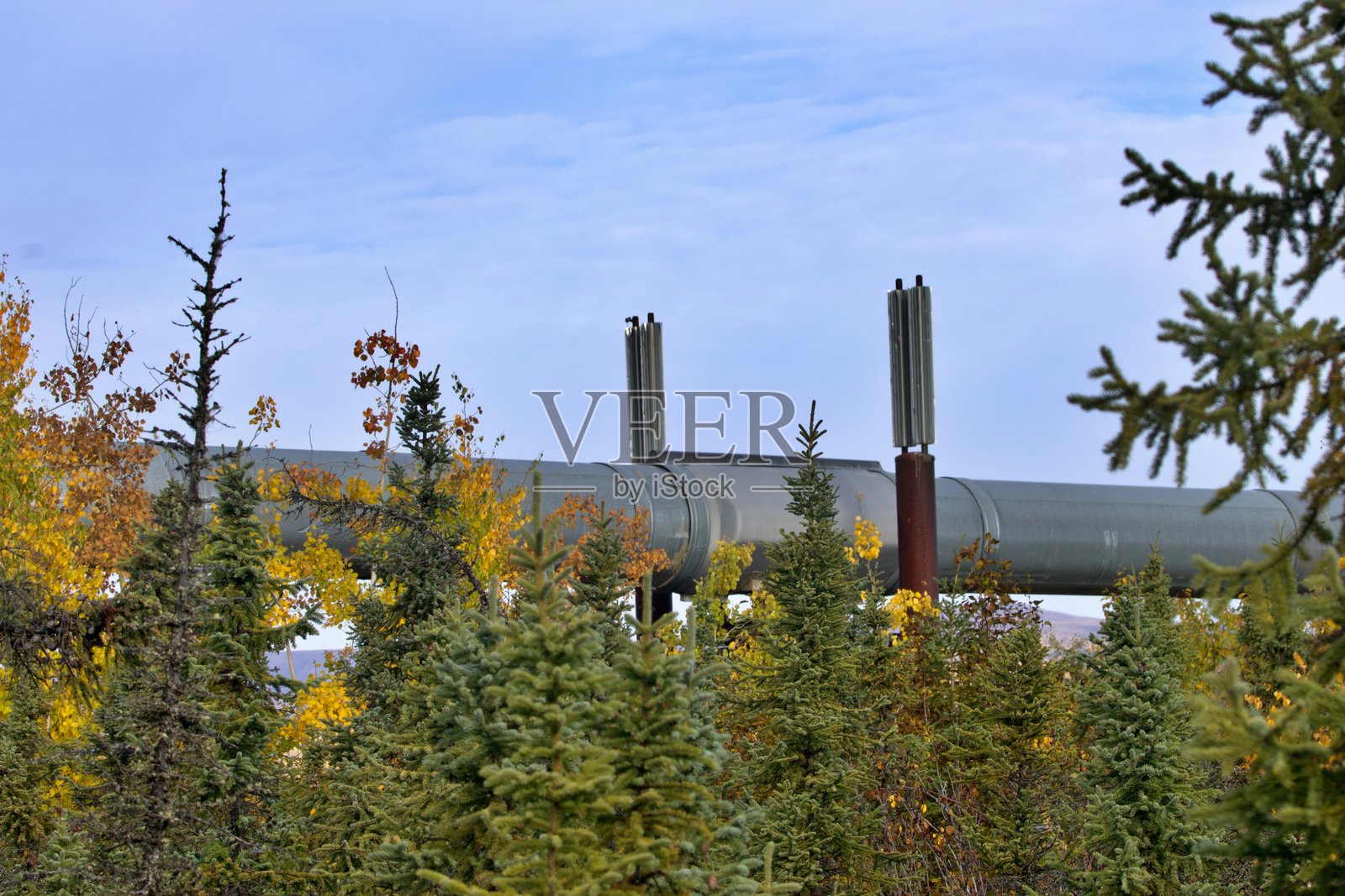 达尔顿公路沿线的阿拉斯加公路照片摄影图片