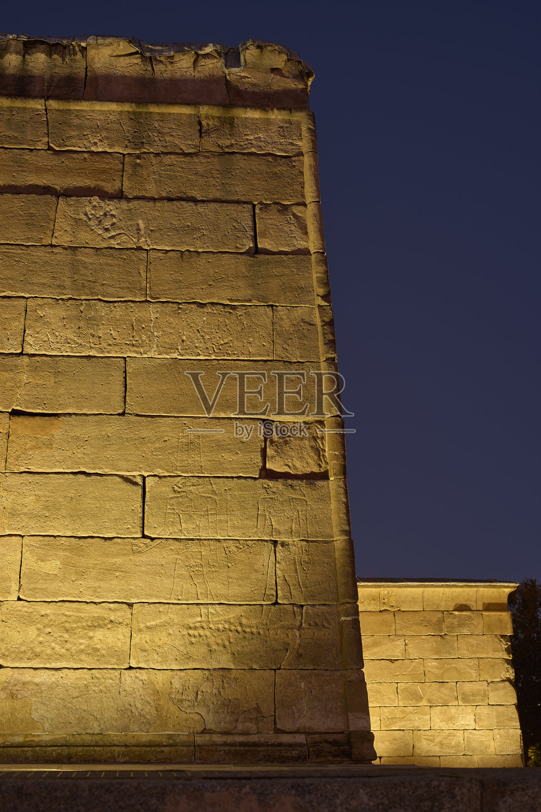 德博德神庙。西班牙，马德里。照片摄影图片