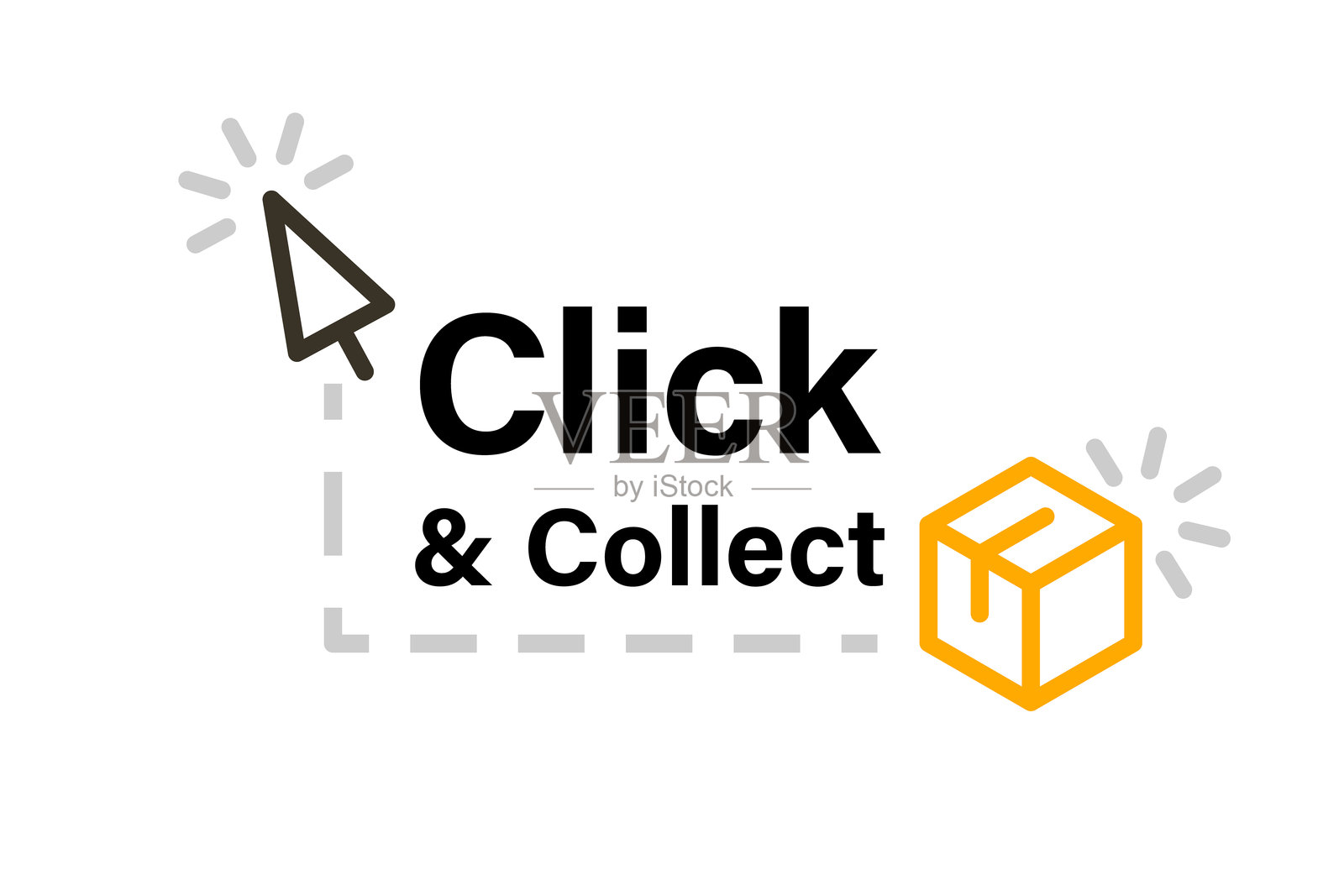 点击自取海报插画图片素材