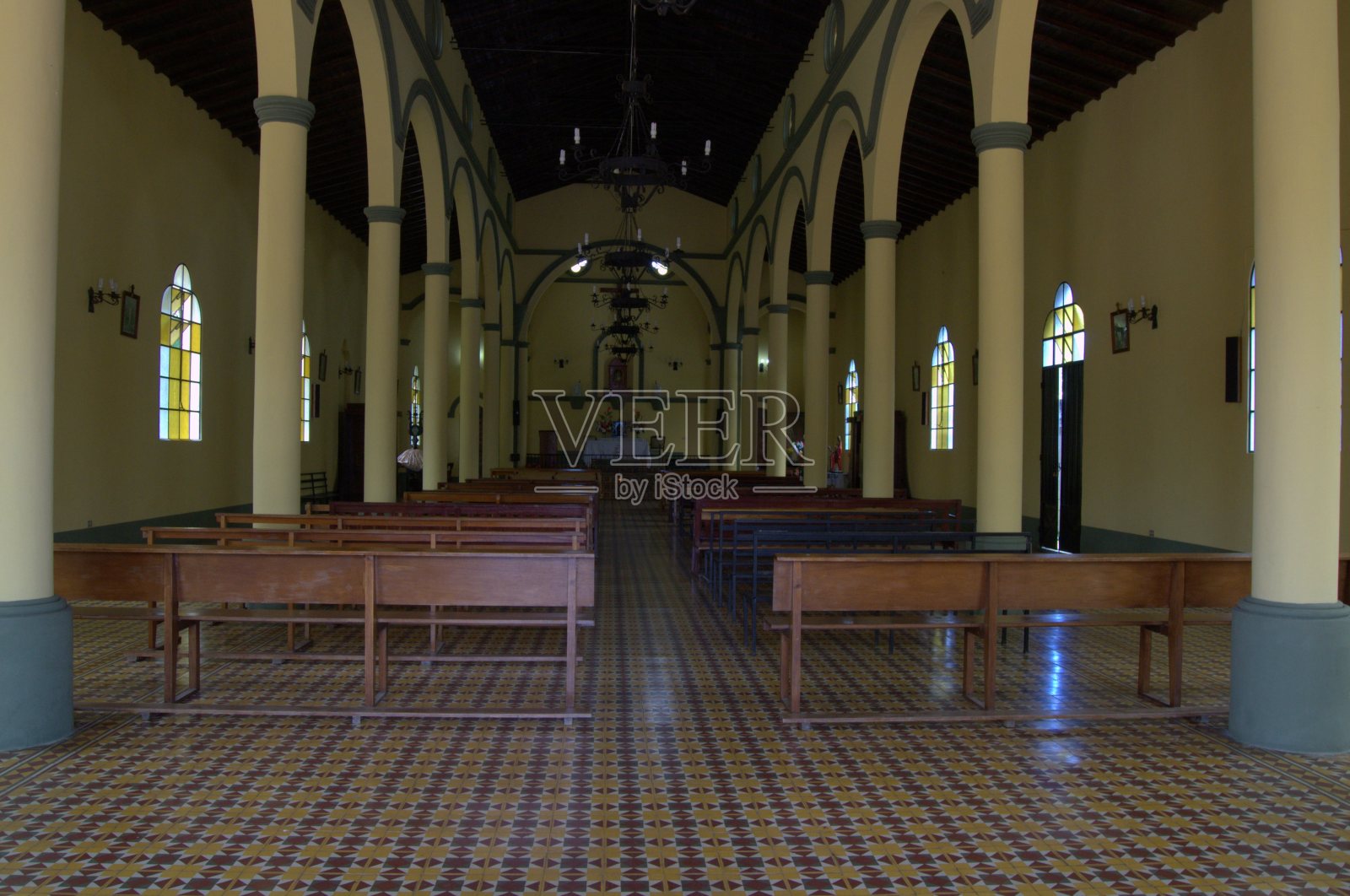 塔奇拉州，一个深受天主教影响的州。照片摄影图片