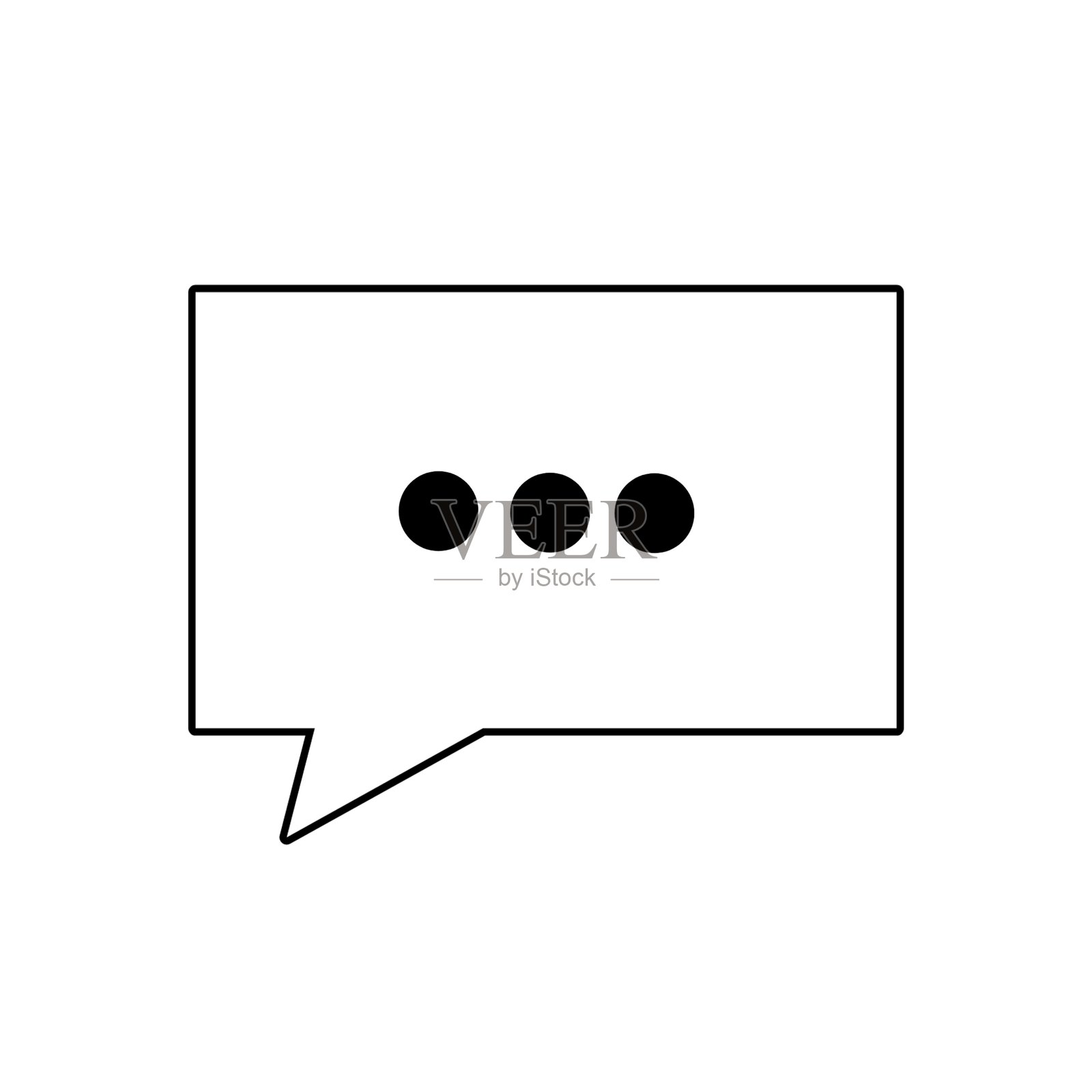 图形设计项目的对话气泡图标插画图片素材