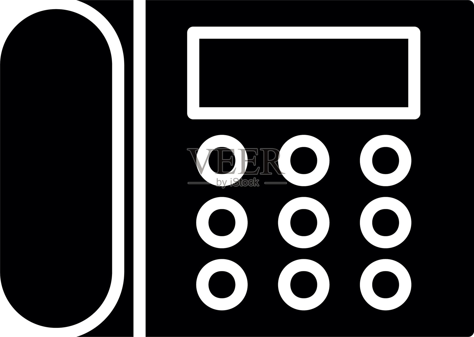 座机电话图标插画图片素材