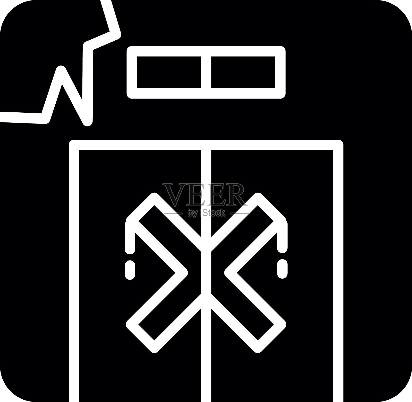 电梯图标插画图片素材