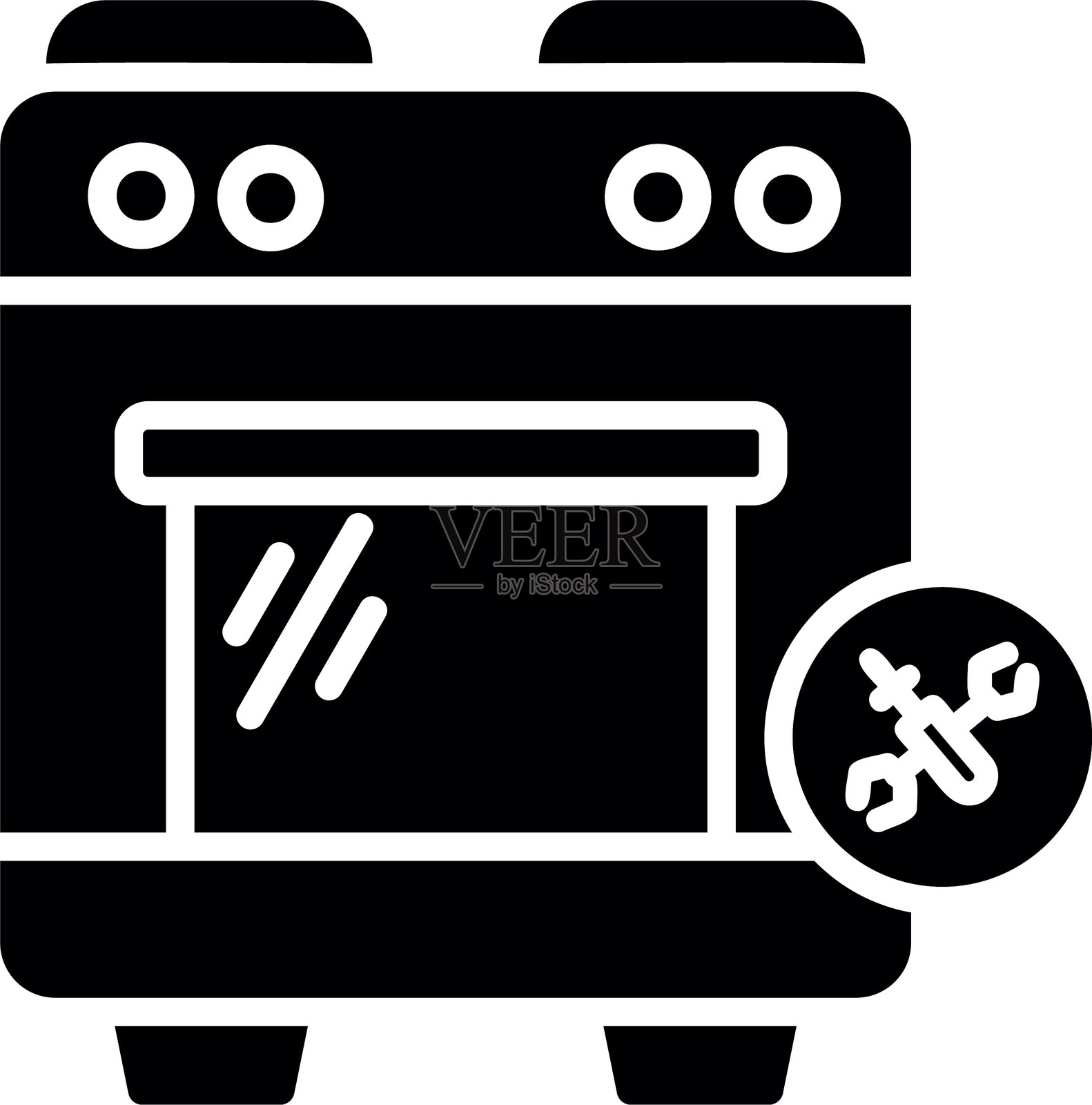 烤箱图标插画图片素材