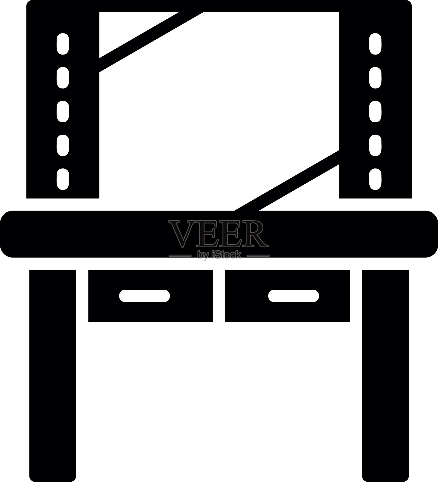 梳妆台图标插画图片素材