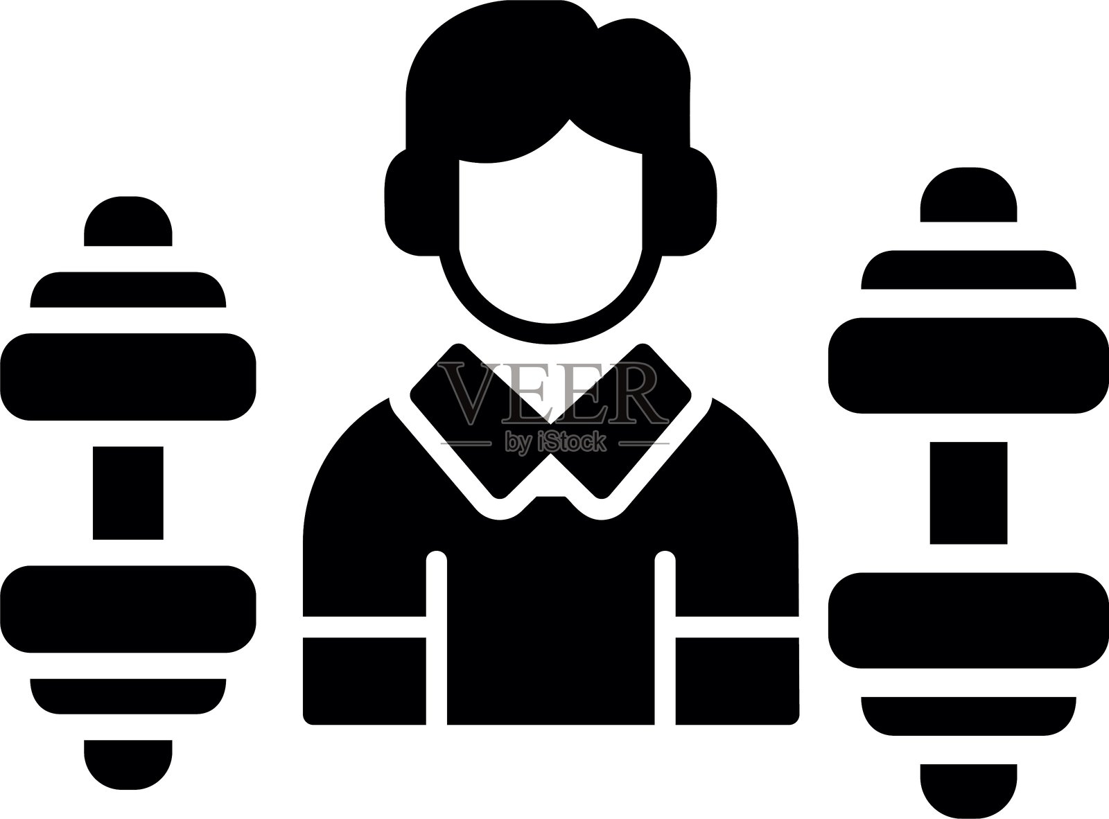 健身偶像插画图片素材