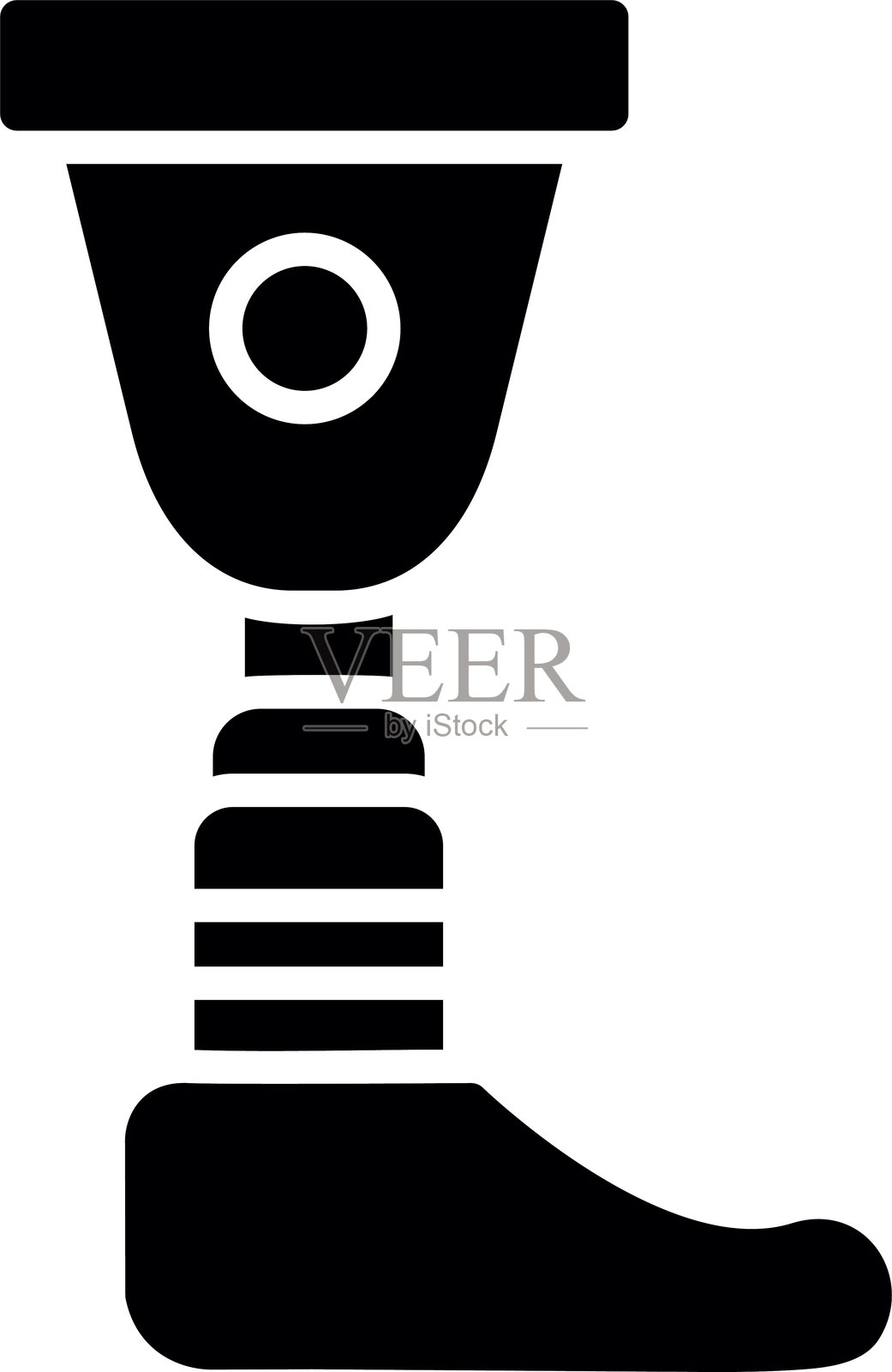 假肢图标插画图片素材