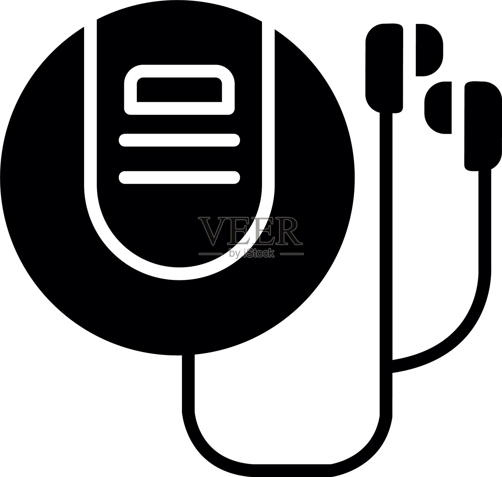 随身听图标插画图片素材