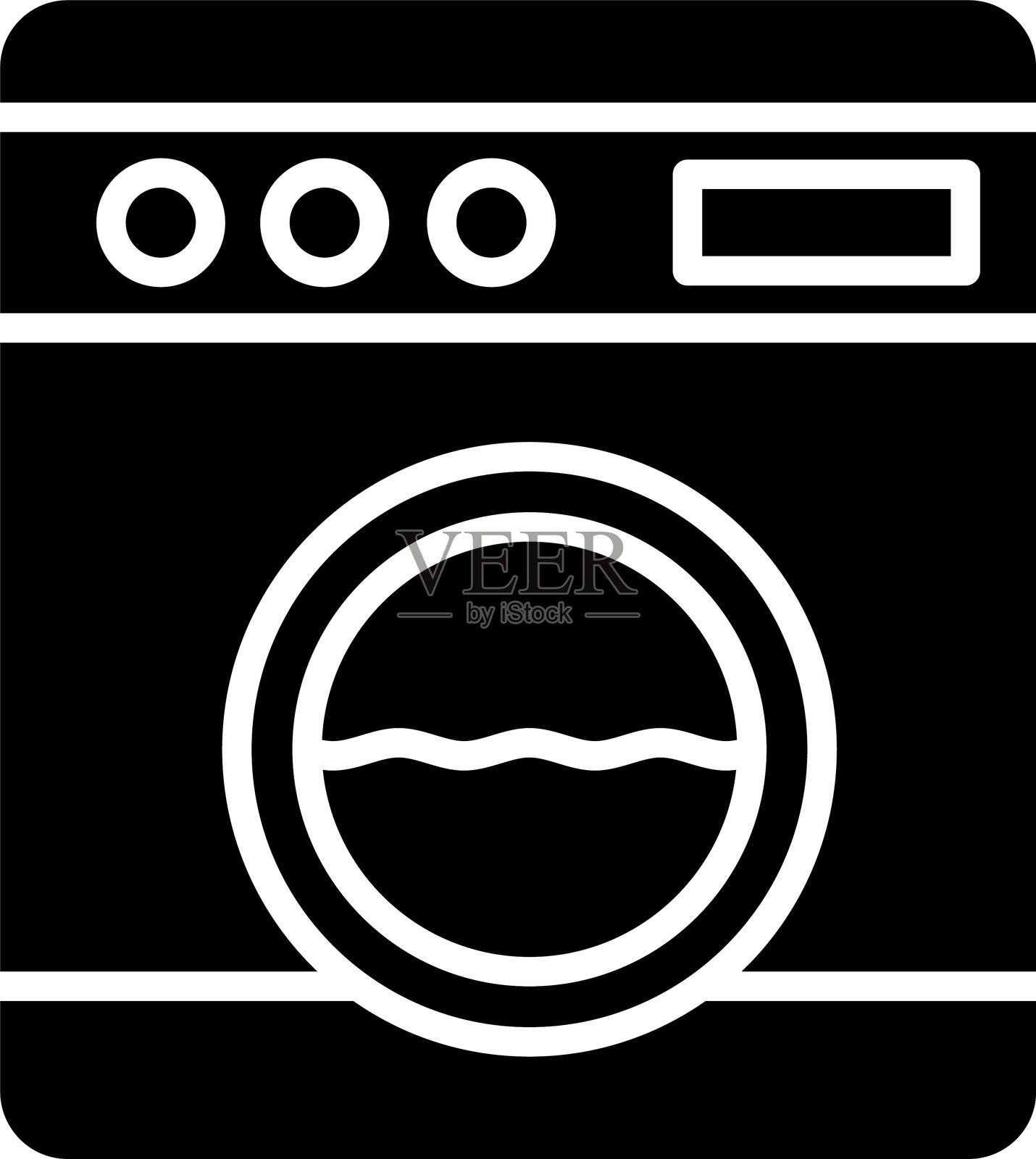 洗衣图标插画图片素材