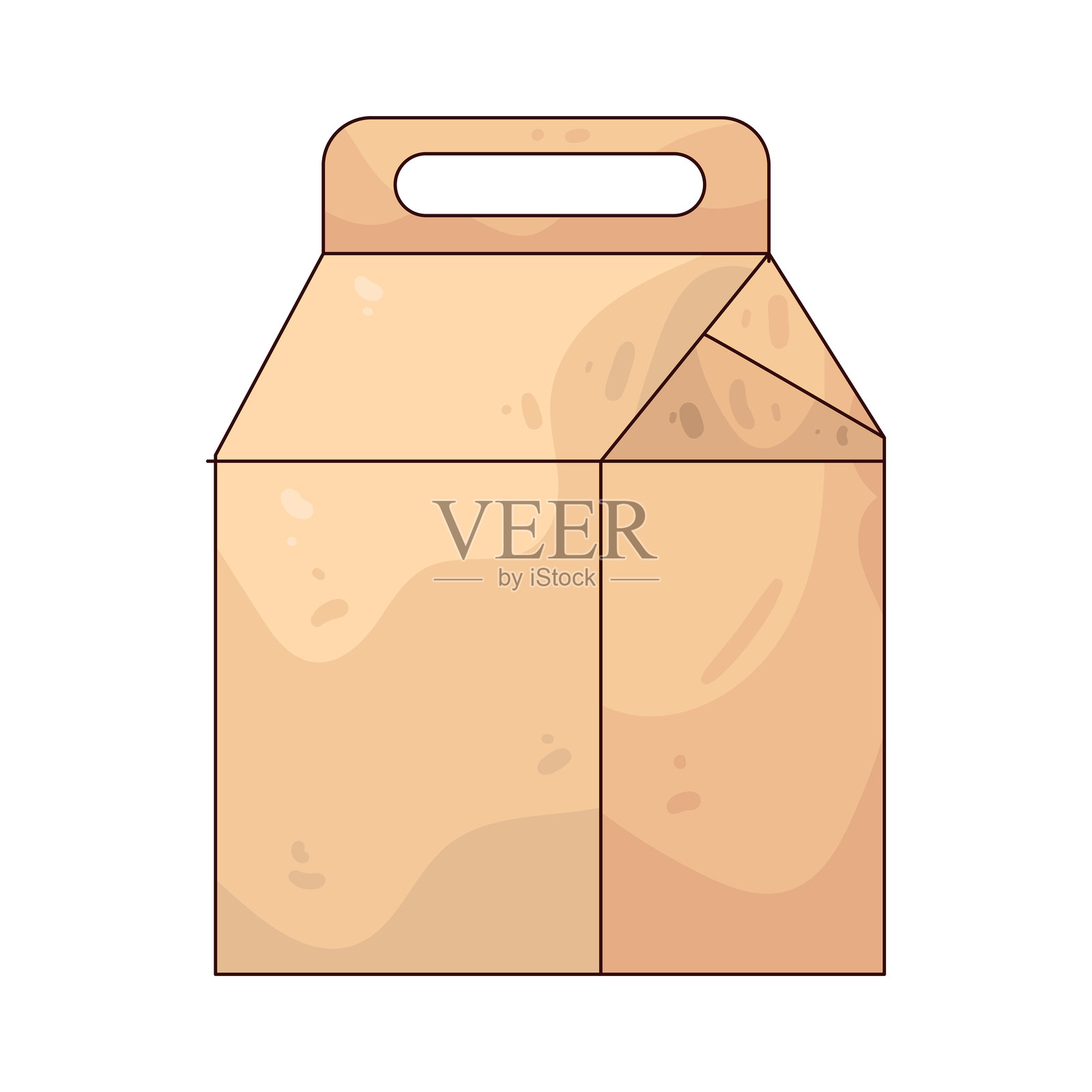 可生物降解包装插画图片素材