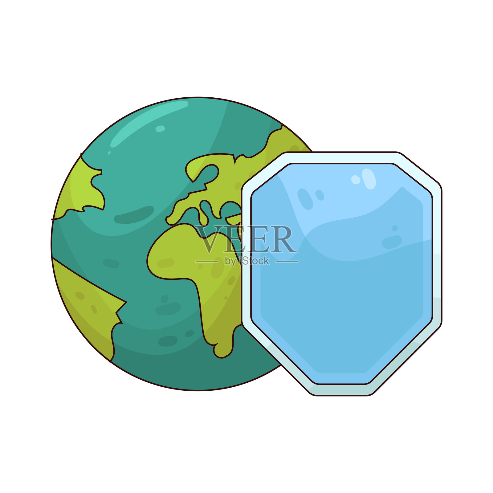 地球保护插画图片素材