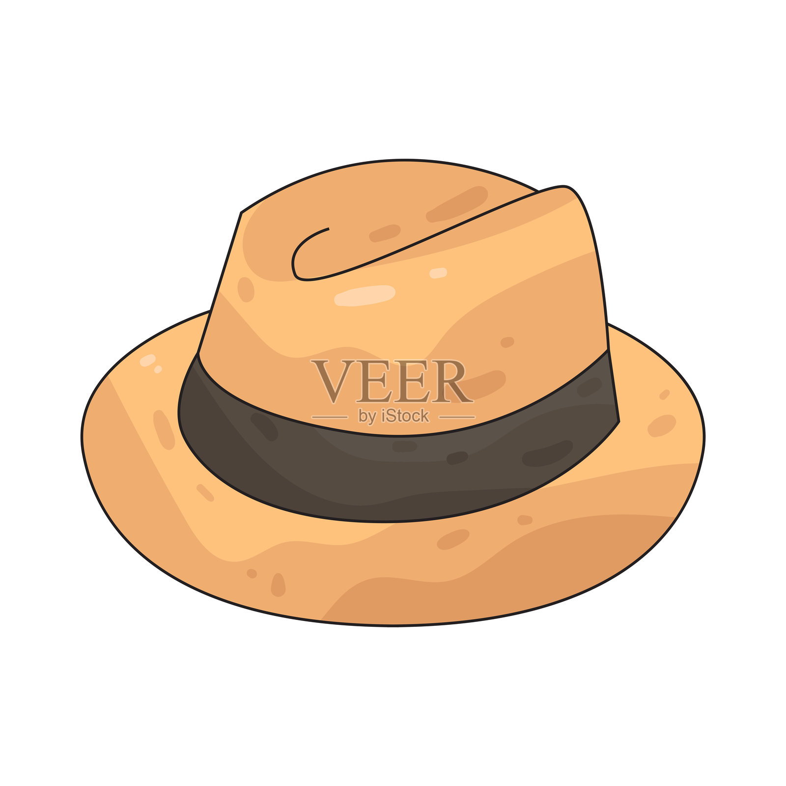 侦探帽插画图片素材