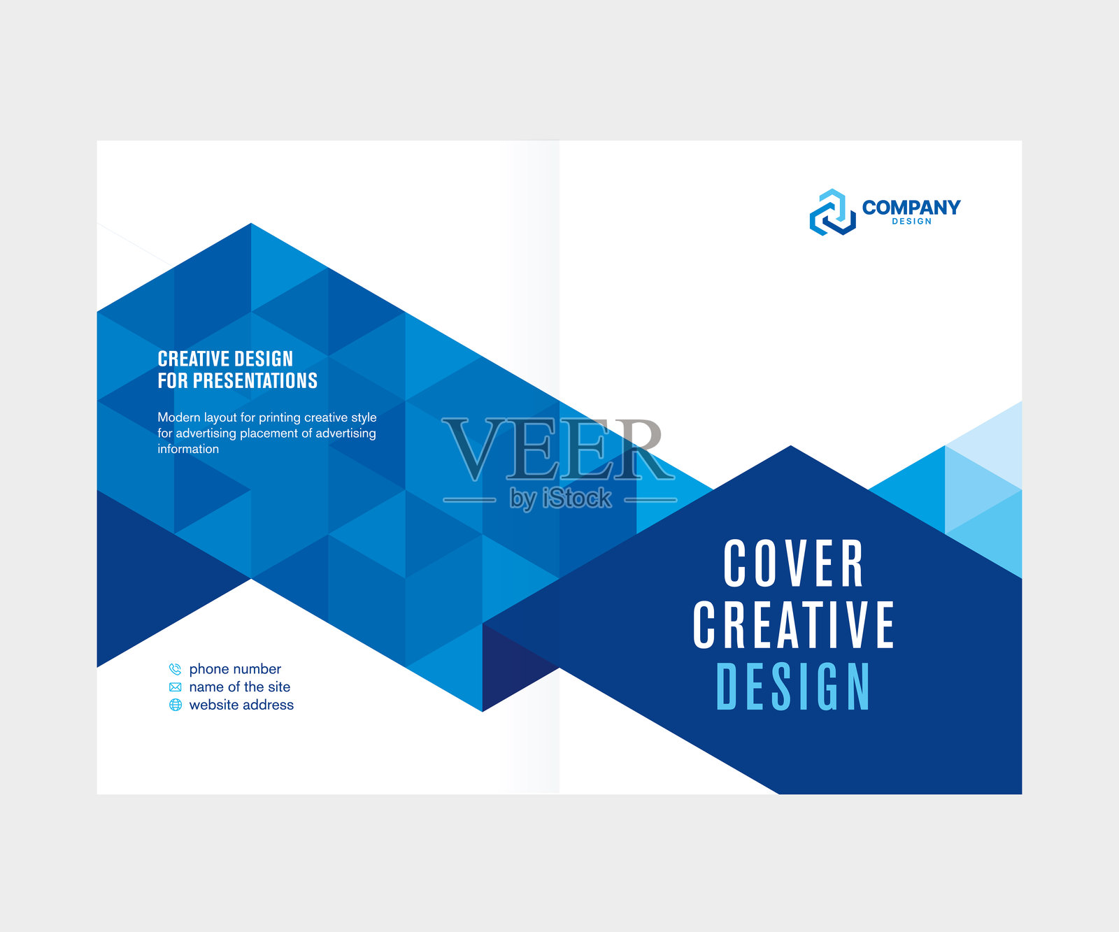 年度报告、目录、小册子的抽象封面设计，演示和会议的模板插画图片素材