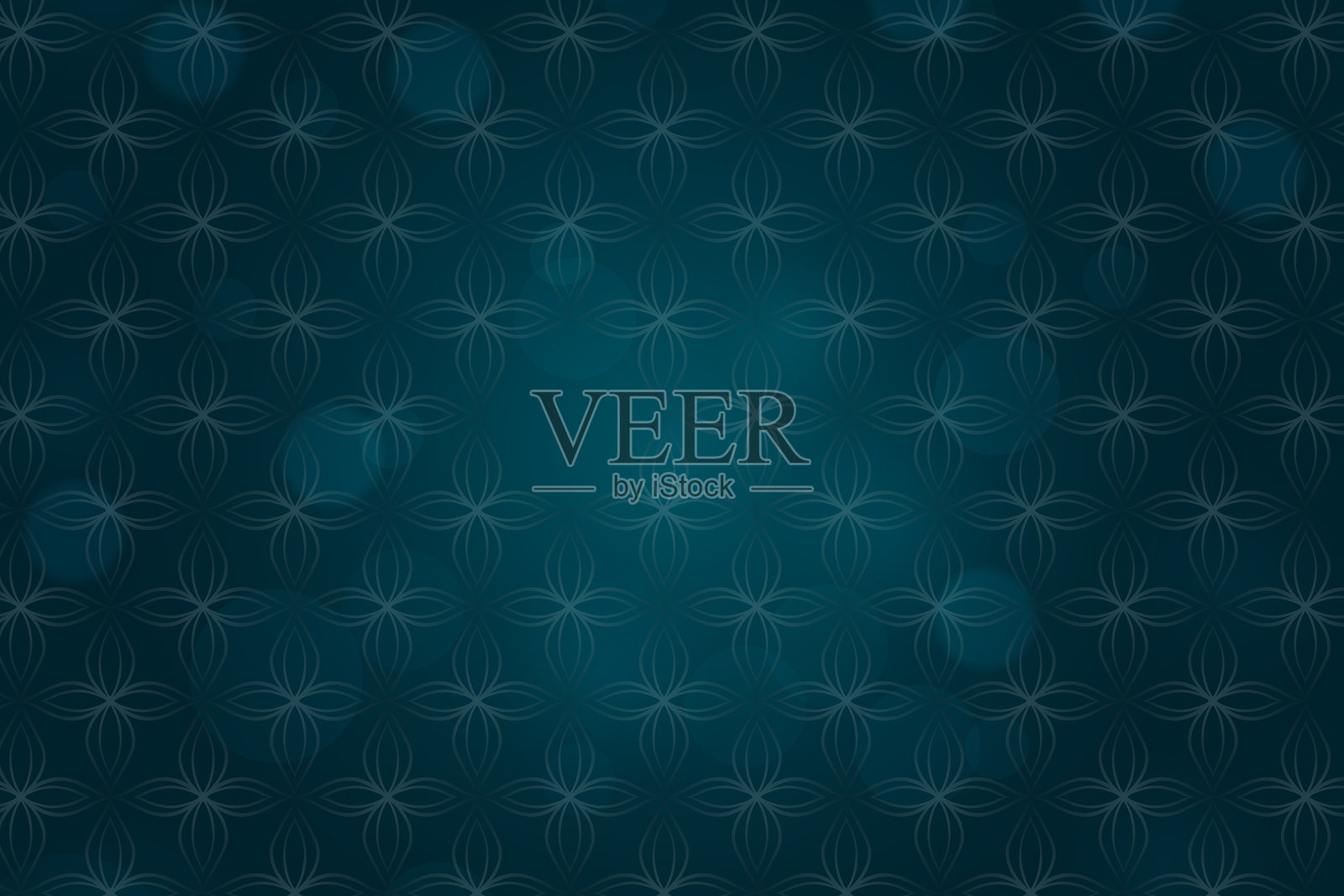 青色花卉图案背景插画图片素材