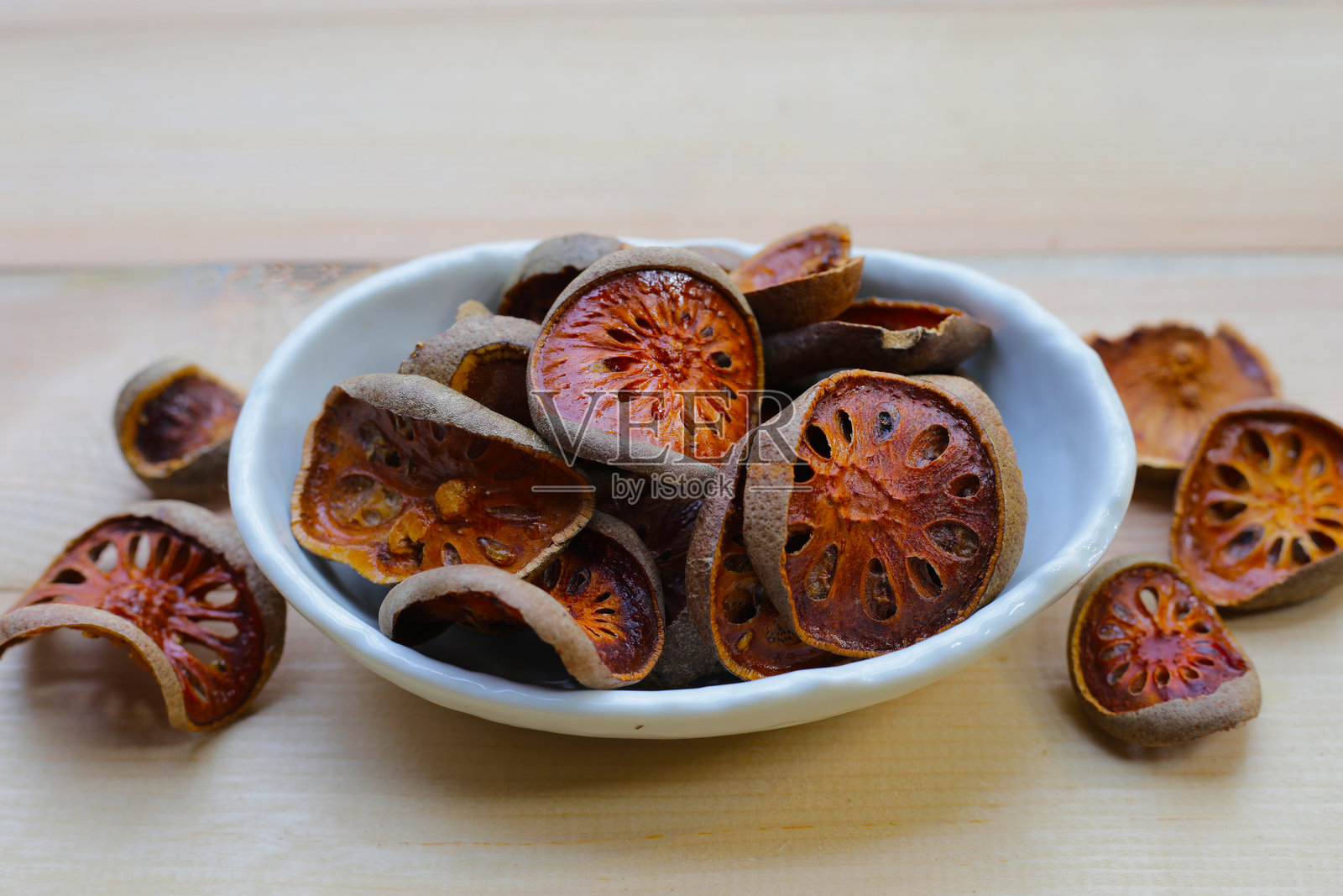 干木鳖果片，泰国干果照片摄影图片